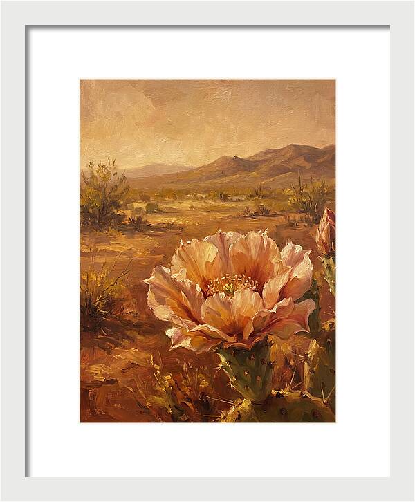 Cactus Flower In The Mediterranean Sun