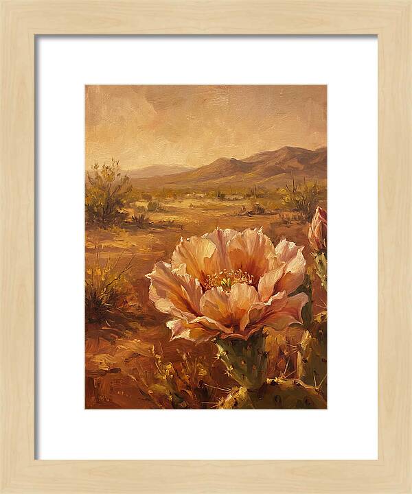 Cactus Flower In The Mediterranean Sun