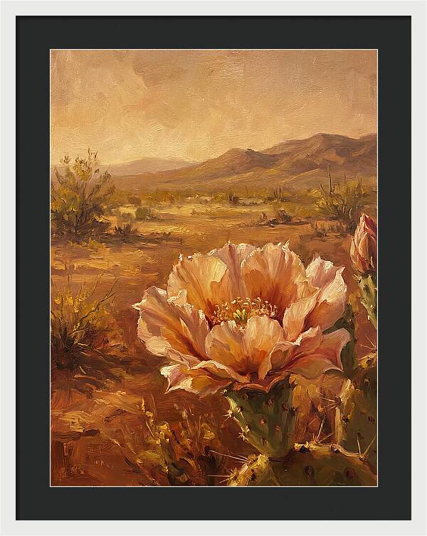 Cactus Flower In The Mediterranean Sun