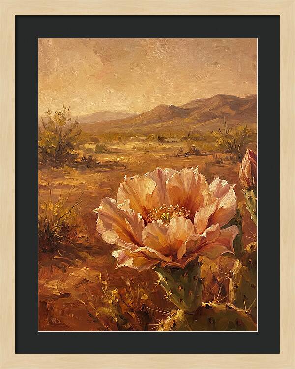 Cactus Flower In The Mediterranean Sun