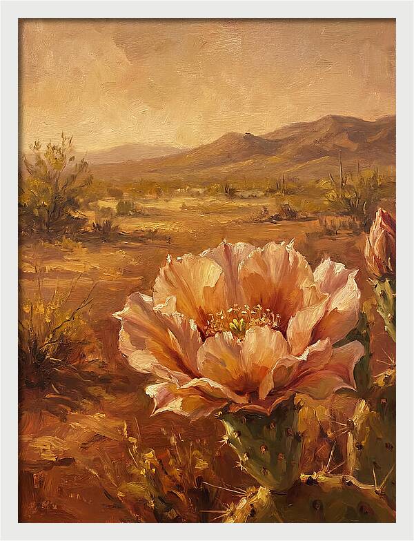 Cactus Flower In The Mediterranean Sun