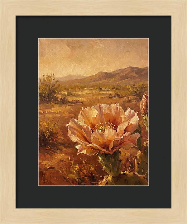Cactus Flower In The Mediterranean Sun