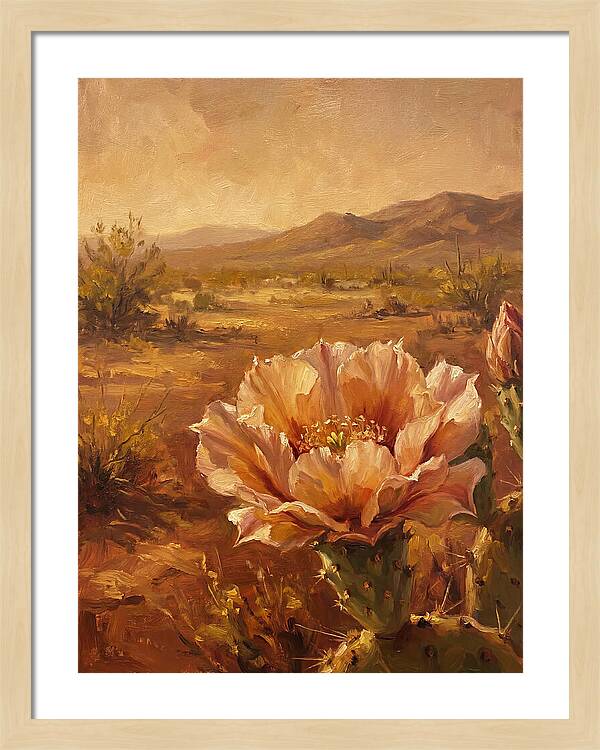Cactus Flower In The Mediterranean Sun