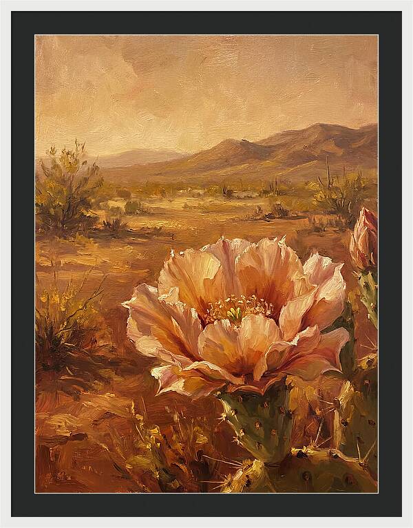 Cactus Flower In The Mediterranean Sun