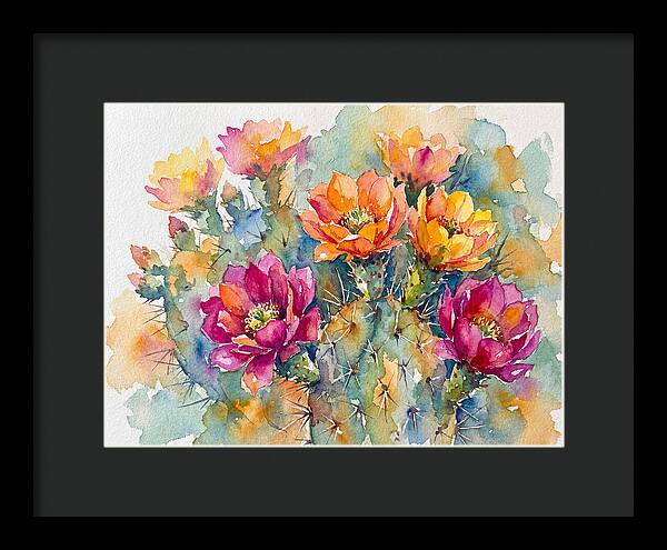 Cactus Flowers In Bloom