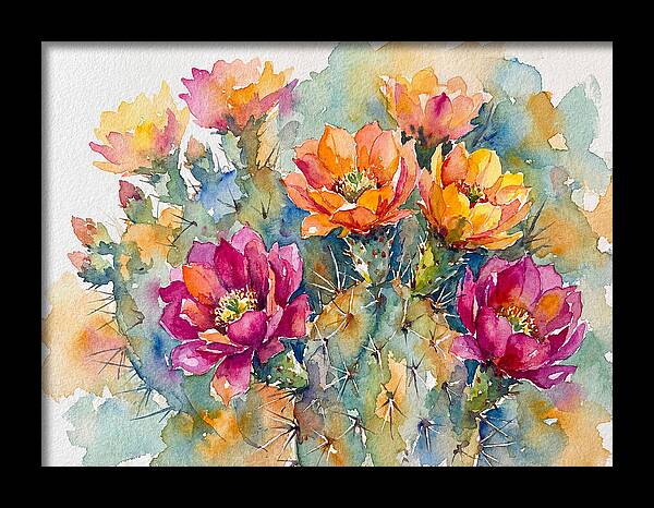 Cactus Flowers In Bloom