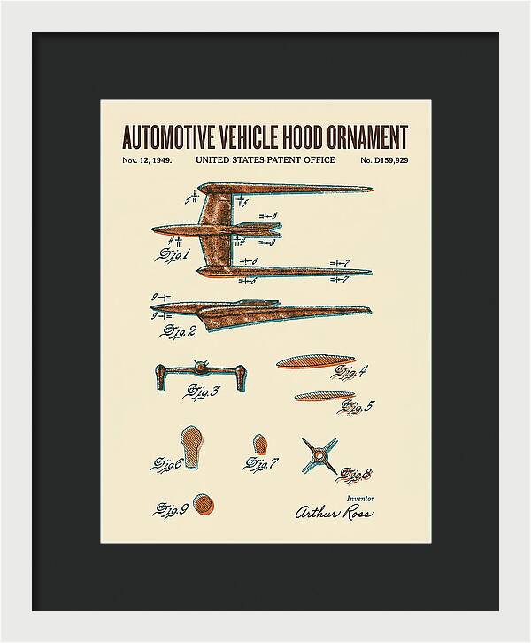 Cadillac Hood Ornament Retro Patent Usd159929s