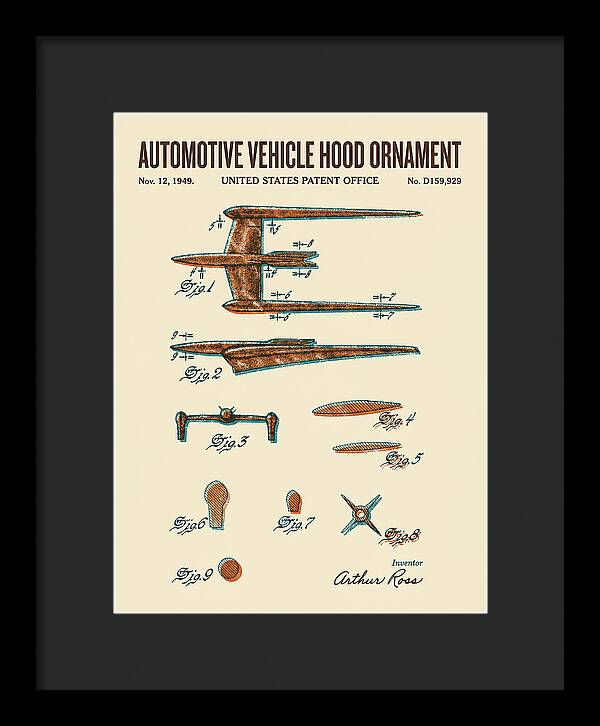 Cadillac Hood Ornament Retro Patent Usd159929s