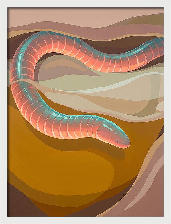 Caecilian In Abstract Form