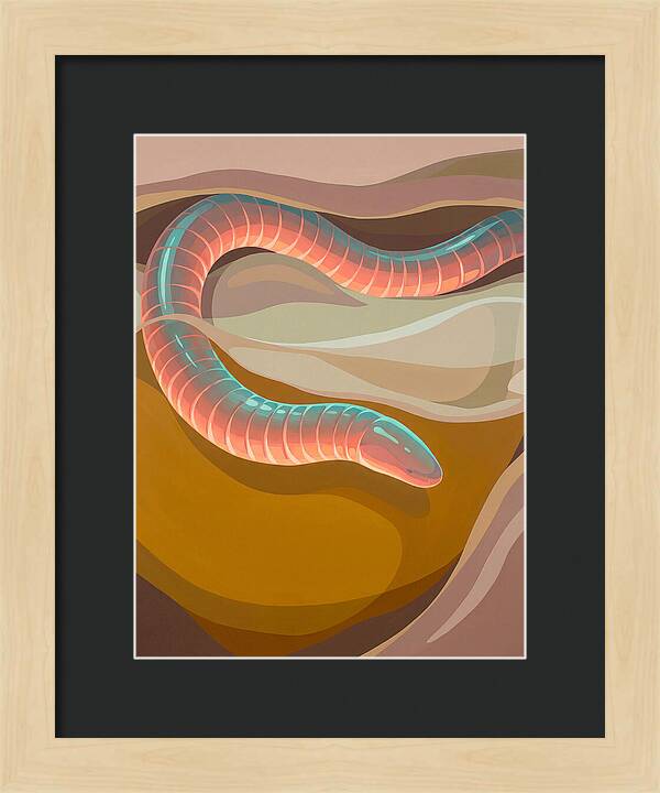 Caecilian In Abstract Form