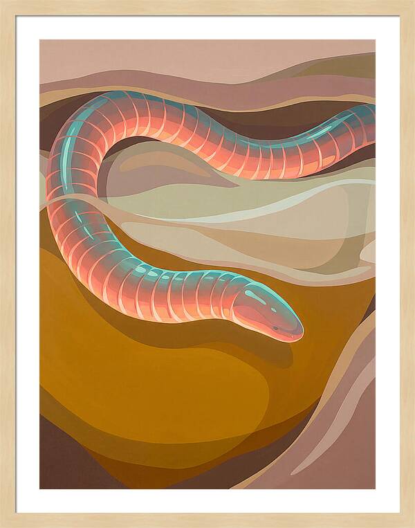 Caecilian In Abstract Form