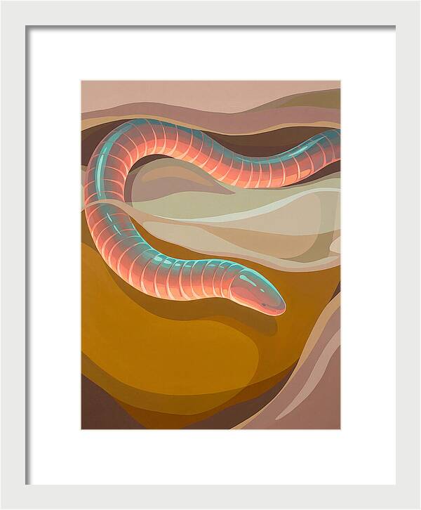 Caecilian In Abstract Form