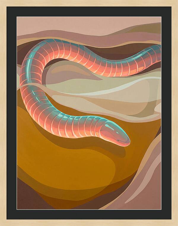 Caecilian In Abstract Form