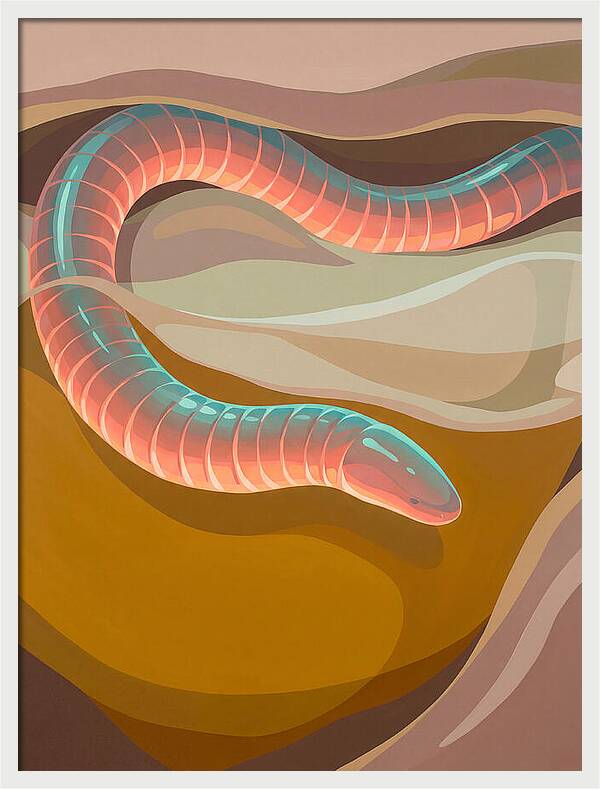 Caecilian In Abstract Form