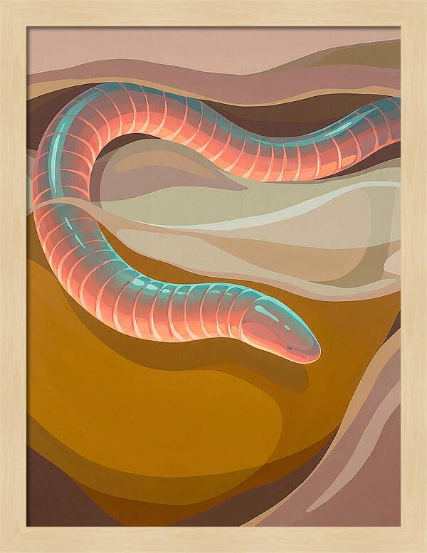 Caecilian In Abstract Form