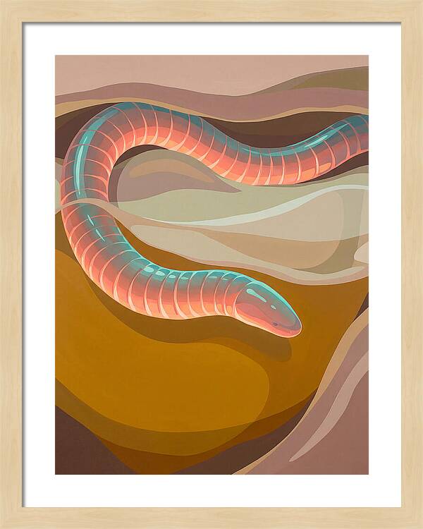 Caecilian In Abstract Form