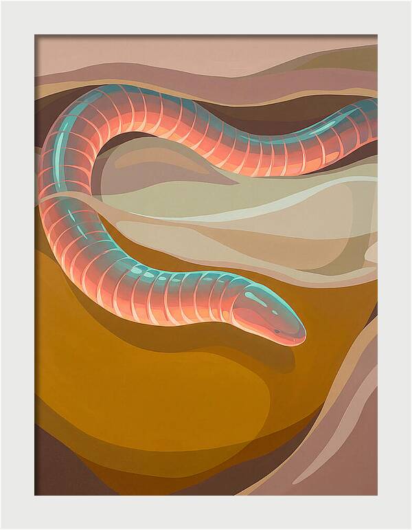 Caecilian In Abstract Form