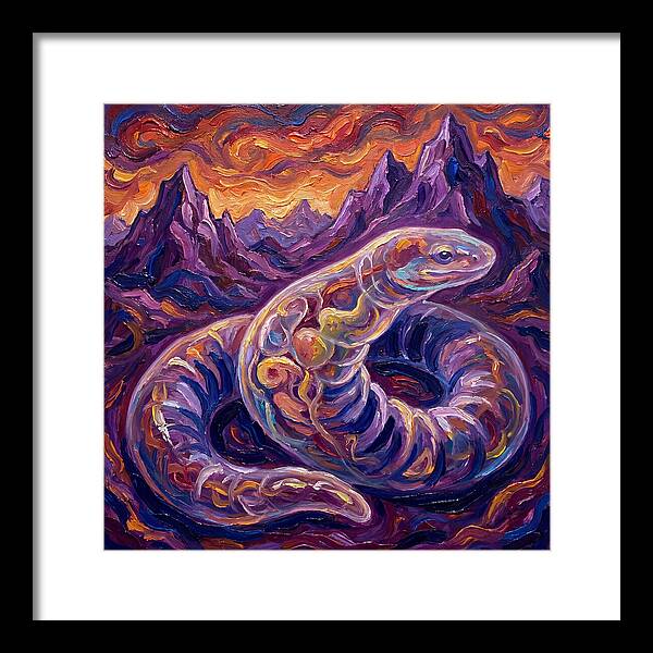 Caecilian In Expressionist Landscape