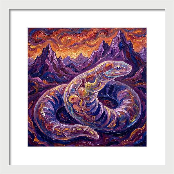 Caecilian In Expressionist Landscape
