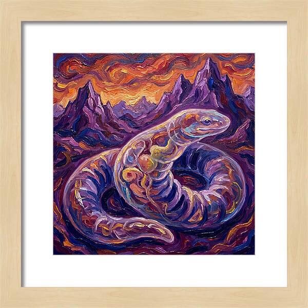 Caecilian In Expressionist Landscape