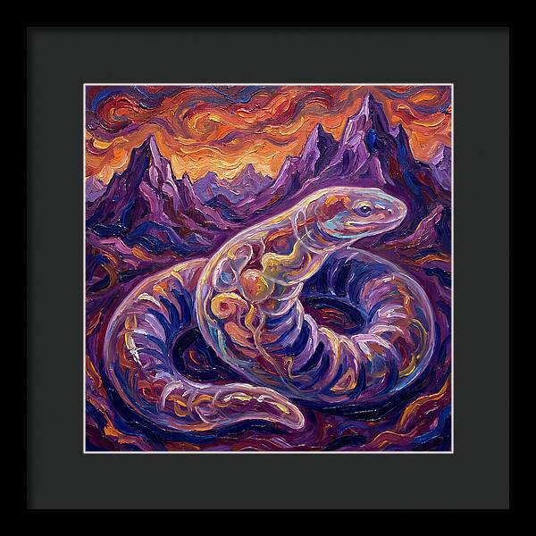Caecilian In Expressionist Landscape