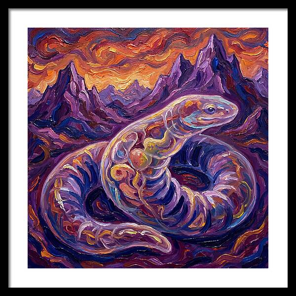 Caecilian In Expressionist Landscape