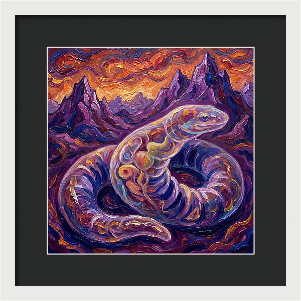 Caecilian In Expressionist Landscape