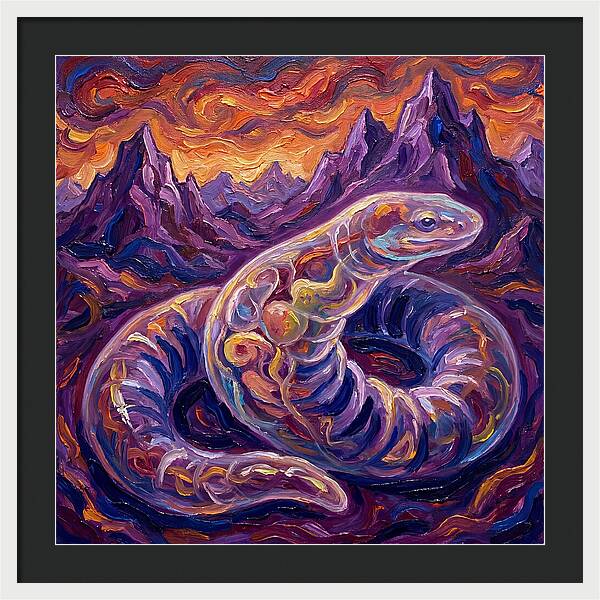 Caecilian In Expressionist Landscape