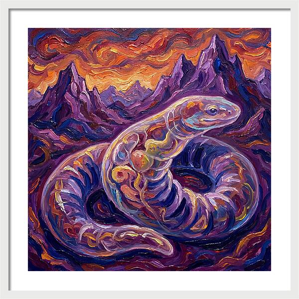 Caecilian In Expressionist Landscape