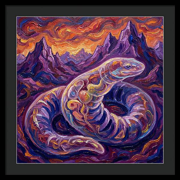 Caecilian In Expressionist Landscape