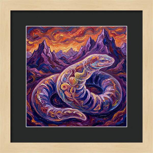 Caecilian In Expressionist Landscape