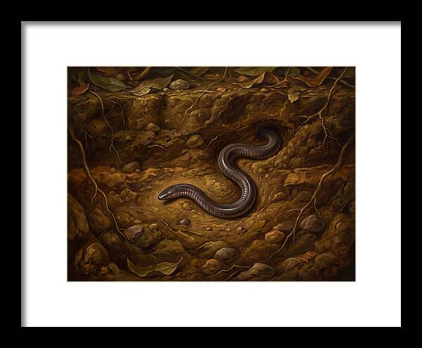 Caecilian In The Earth