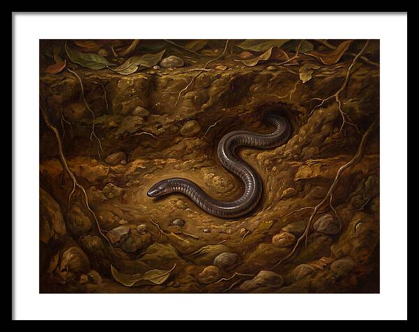 Caecilian In The Earth