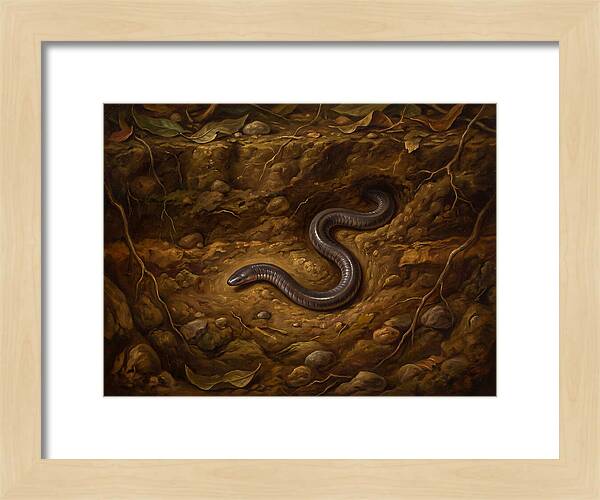 Caecilian In The Earth