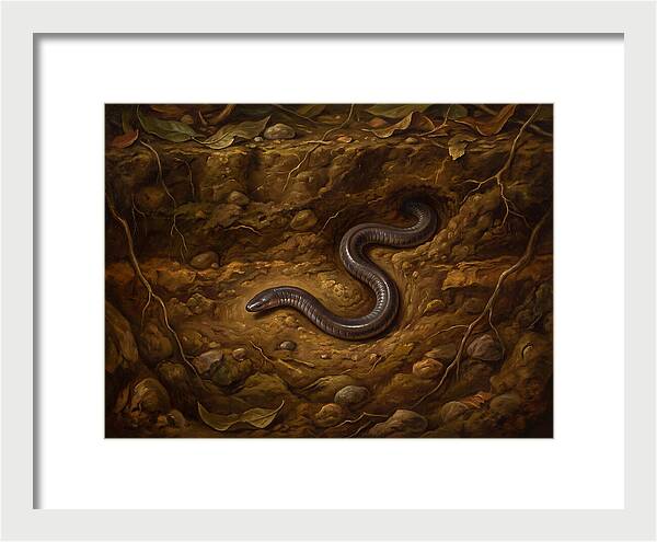 Caecilian In The Earth