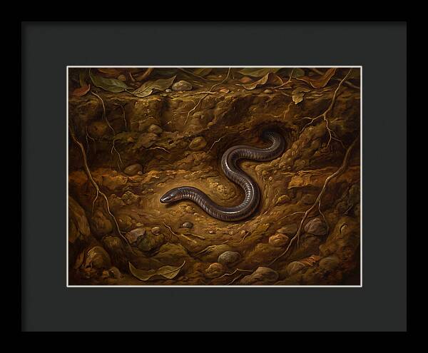 Caecilian In The Earth
