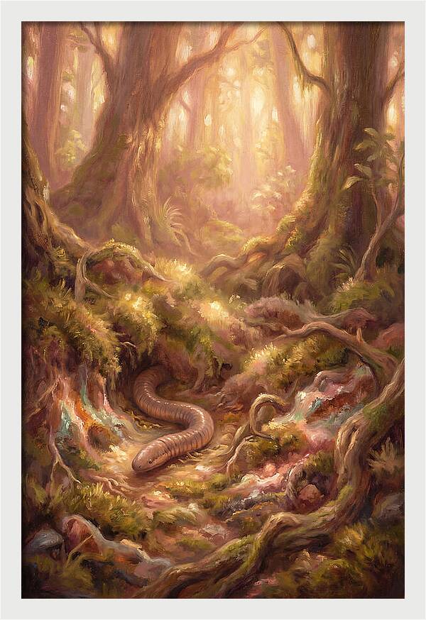 Caecilian In The Forest