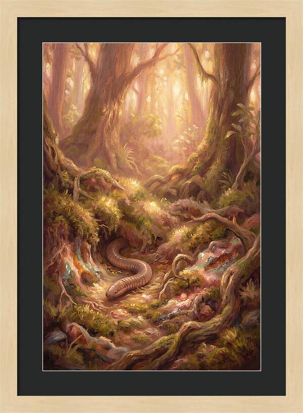 Caecilian In The Forest