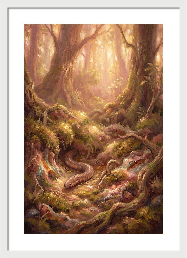 Caecilian In The Forest