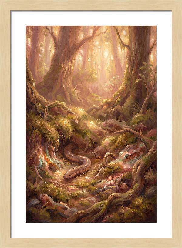 Caecilian In The Forest