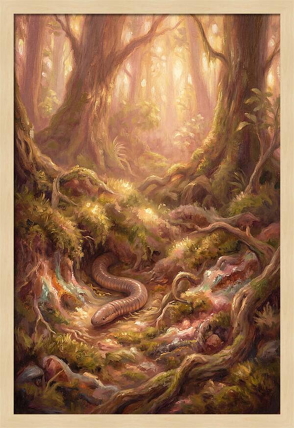 Caecilian In The Forest