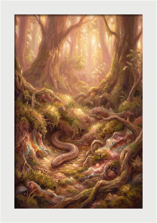 Caecilian In The Forest