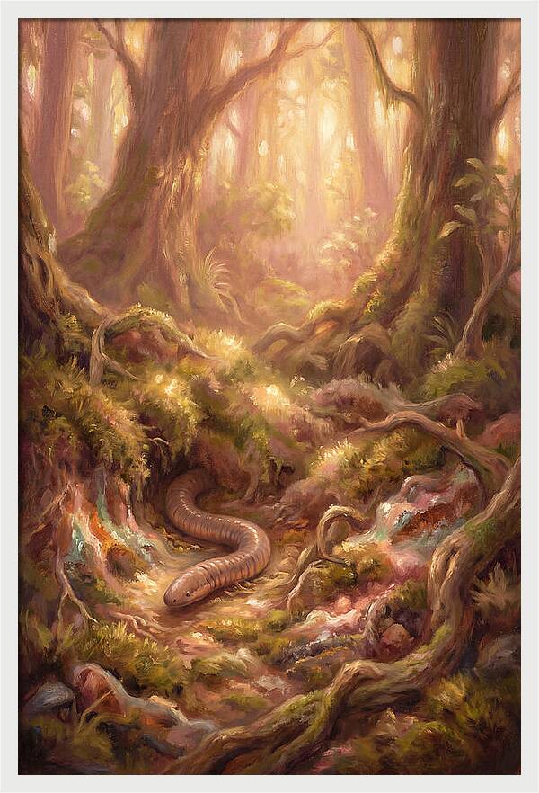Caecilian In The Forest