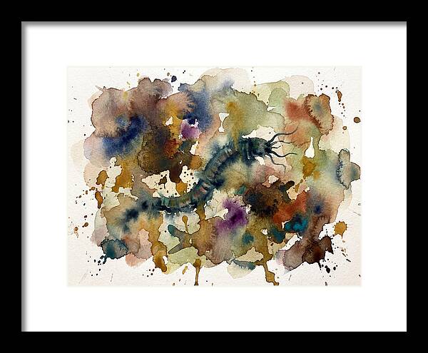 Caecilian In Watercolor