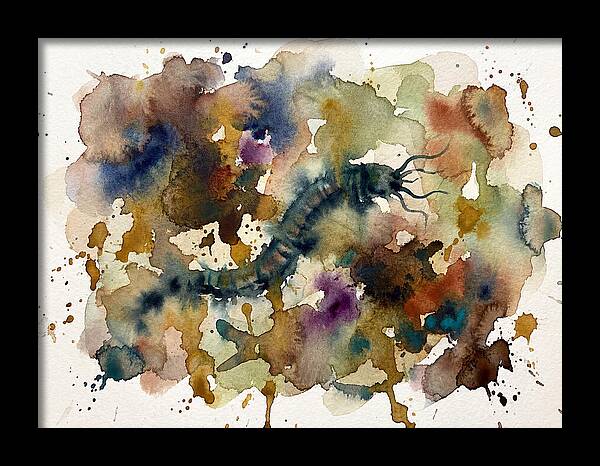 Caecilian In Watercolor