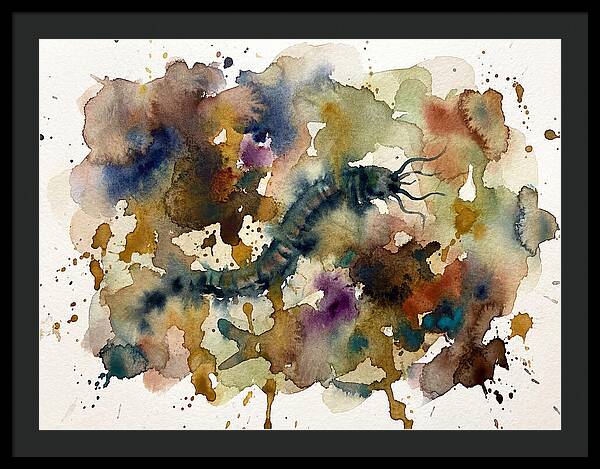 Caecilian In Watercolor
