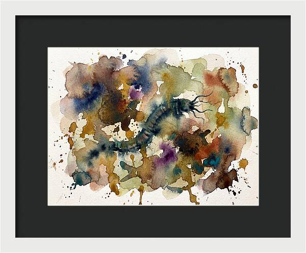 Caecilian In Watercolor