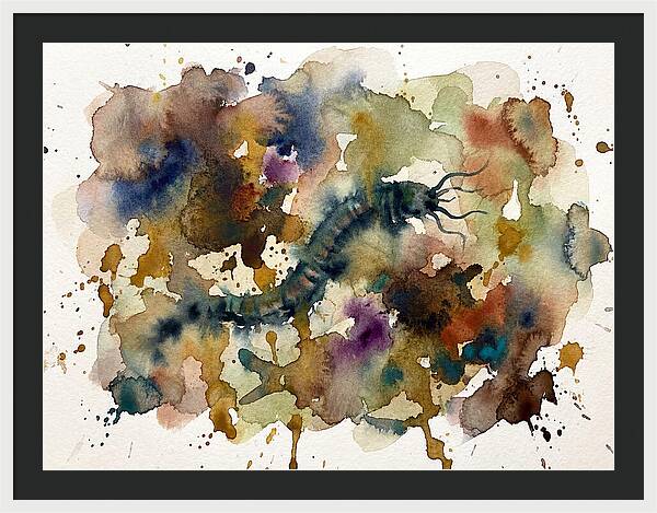 Caecilian In Watercolor