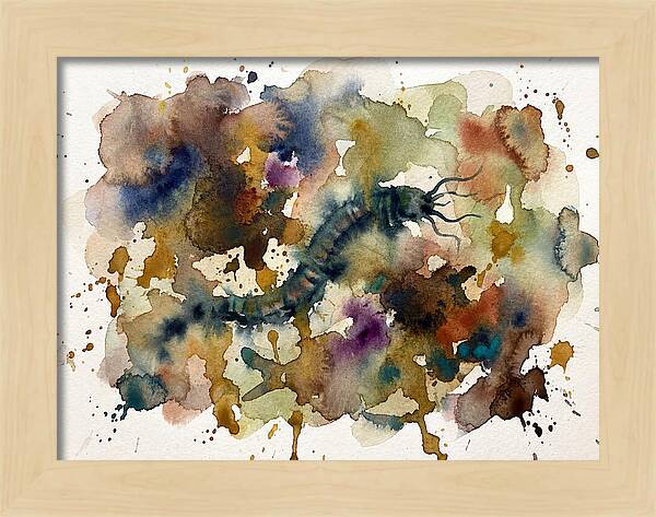 Caecilian In Watercolor