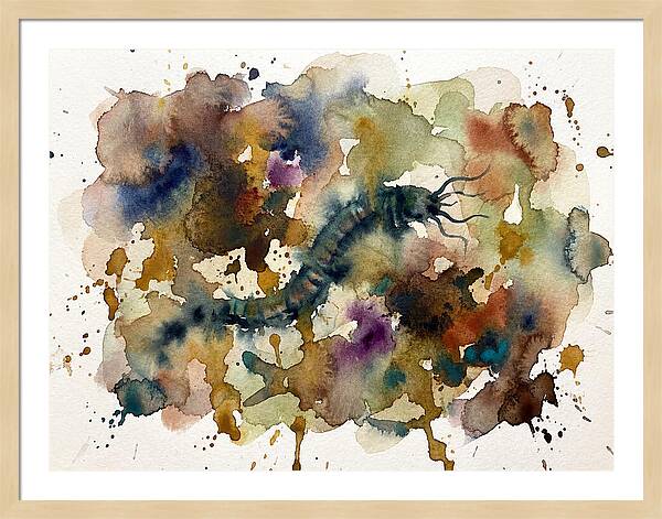 Caecilian In Watercolor